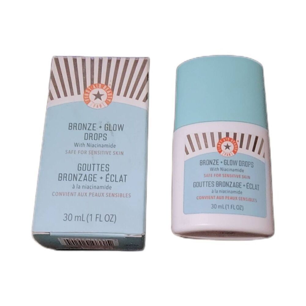BNIB~FIRST AID BEAUTY Bronze Glow Drops with Niacinamide~1 fl.oz.~
